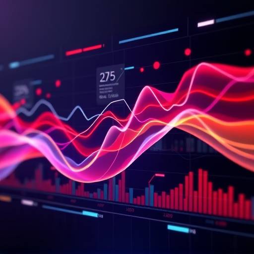 A dynamic motion graphics animation showcasing data visualization
